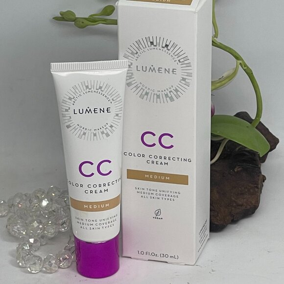 Lumene CC Color Correcting Cream - Medium - 1 fl oz/30 ml Full Size - New in Box - Picture 2 of 5